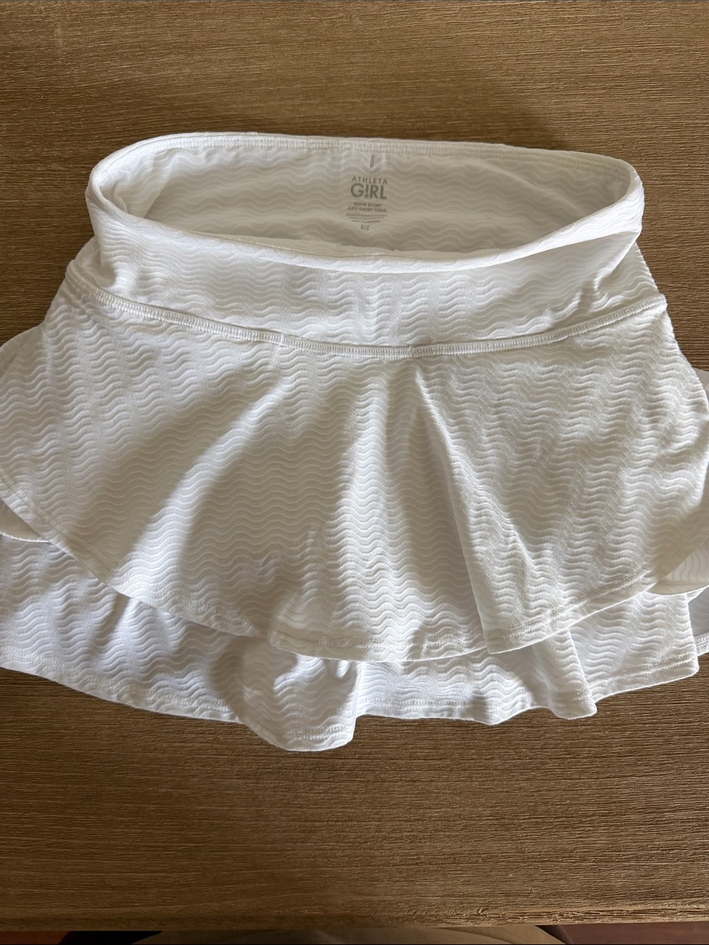 Athleta Girl White Ruffle Skort